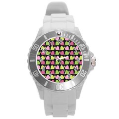 Slugs Ii Round Plastic Sport Watch (l) by GardenOfOphir