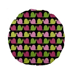 Slugs Ii Standard 15  Premium Round Cushions by GardenOfOphir