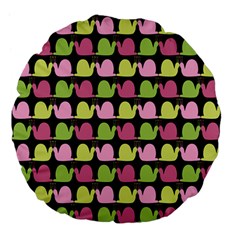 Slugs Ii Large 18  Premium Flano Round Cushions by GardenOfOphir