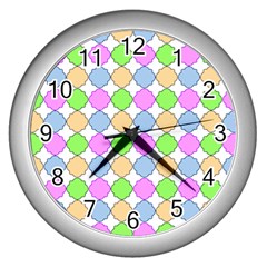 Quatrefoil Ii Wall Clock (silver) by GardenOfOphir