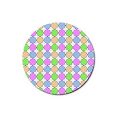 Quatrefoil Ii Rubber Round Coaster (4 Pack) by GardenOfOphir