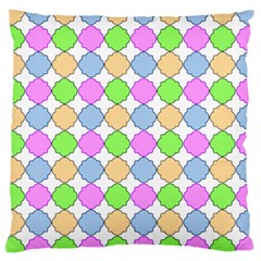 Quatrefoil Ii Large Cushion Case (one Side) by GardenOfOphir