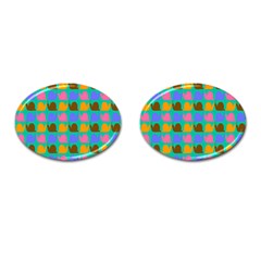 Slugs Cufflinks (oval) by GardenOfOphir