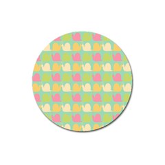 Slugs Pattern Magnet 3  (round) by GardenOfOphir