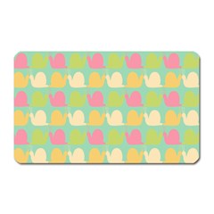 Slugs Pattern Magnet (rectangular) by GardenOfOphir