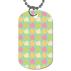 Slugs Pattern Dog Tag (one Side) by GardenOfOphir