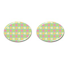 Slugs Pattern Cufflinks (oval) by GardenOfOphir