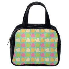 Slugs Pattern Classic Handbag (one Side) by GardenOfOphir