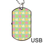 Slugs Pattern Dog Tag USB Flash (Two Sides) Back