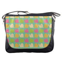 Slugs Pattern Messenger Bag by GardenOfOphir