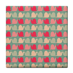 Colorful Slugs Tile Coaster by GardenOfOphir