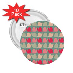 Colorful Slugs 2.25  Buttons (10 pack) 