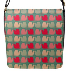 Colorful Slugs Flap Closure Messenger Bag (S)