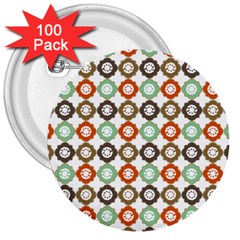 Quatrefoil 3  Buttons (100 Pack)  by GardenOfOphir