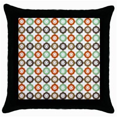 Quatrefoil Throw Pillow Case (black) by GardenOfOphir