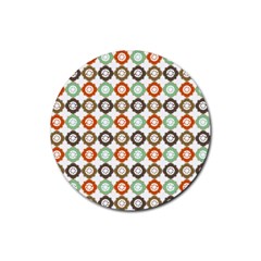 Quatrefoil Rubber Coaster (round) by GardenOfOphir