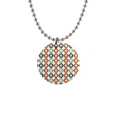 Quatrefoil 1  Button Necklace by GardenOfOphir