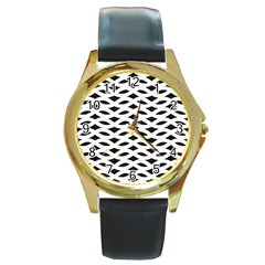 Pattern 73 Round Gold Metal Watch