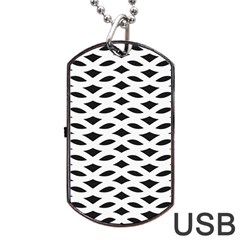 Pattern 73 Dog Tag Usb Flash (two Sides) by GardenOfOphir