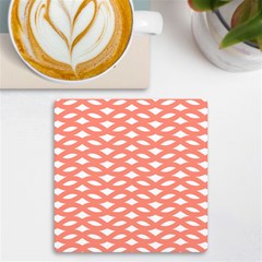 Lattice Iv Uv Print Square Tile Coaster  by GardenOfOphir