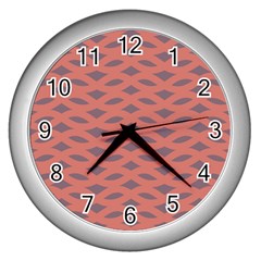 Lattice Iii Wall Clock (silver) by GardenOfOphir