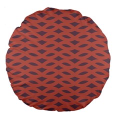 Lattice Iii Large 18  Premium Flano Round Cushions by GardenOfOphir