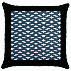 Lattice Pattern Throw Pillow Case (black) by GardenOfOphir