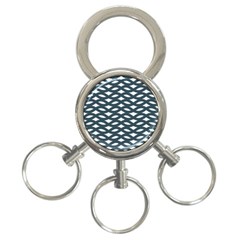 Lattice Pattern 3-ring Key Chain by GardenOfOphir