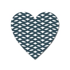 Lattice Pattern Heart Magnet by GardenOfOphir