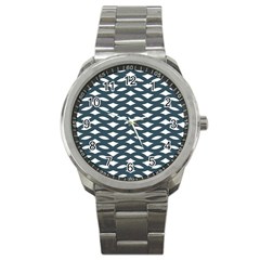 Lattice Pattern Sport Metal Watch by GardenOfOphir