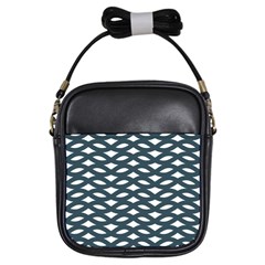 Lattice Pattern Girls Sling Bag by GardenOfOphir