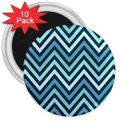 Chevron Vi 3  Magnets (10 Pack)  by GardenOfOphir