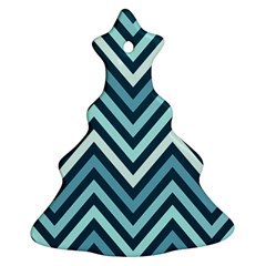 Chevron Vi Christmas Tree Ornament (two Sides) by GardenOfOphir