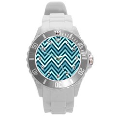 Chevron Vi Round Plastic Sport Watch (l) by GardenOfOphir