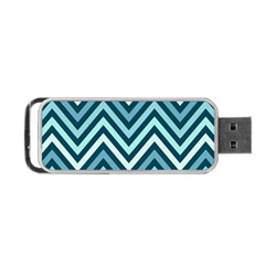 Chevron Vi Portable Usb Flash (one Side) by GardenOfOphir