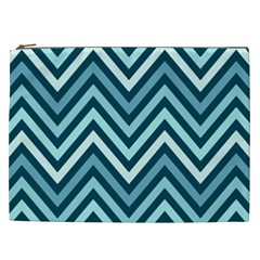 Chevron Vi Cosmetic Bag (xxl) by GardenOfOphir