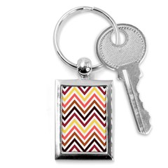 Chevron V Key Chain (rectangle) by GardenOfOphir