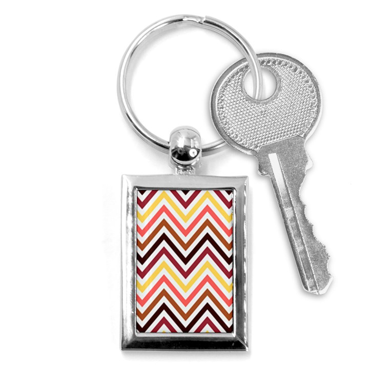 Chevron V Key Chain (Rectangle)