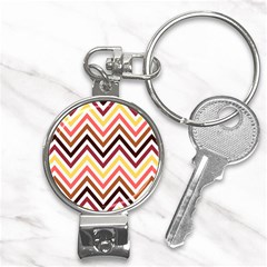 Chevron V Nail Clippers Key Chain by GardenOfOphir