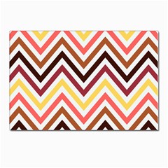 Chevron V Postcards 5  X 7  (pkg Of 10) by GardenOfOphir