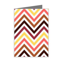 Chevron V Mini Greeting Card by GardenOfOphir