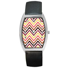 Chevron V Barrel Style Metal Watch by GardenOfOphir