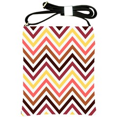 Chevron V Shoulder Sling Bag by GardenOfOphir