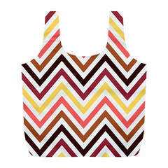 Chevron V Full Print Recycle Bag (l) by GardenOfOphir