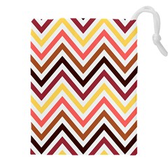 Chevron V Drawstring Pouch (4xl) by GardenOfOphir