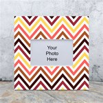 Chevron V White Box Photo Frame 4  x 6  Front