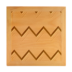 Chevron V Wood Photo Frame Cube by GardenOfOphir