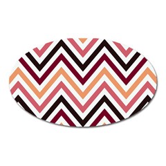 Chevron Iv Oval Magnet by GardenOfOphir