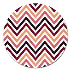 Chevron Iv Magnet 5  (round) by GardenOfOphir