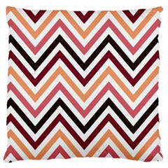 Chevron Iv Large Cushion Case (one Side) by GardenOfOphir